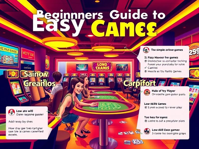 Discover the easiest casino games to play and master for beginners. Learn about simple strategies, low-stakes options, and popular games like slot machines, bingo, and keno on this comprehensive guide.